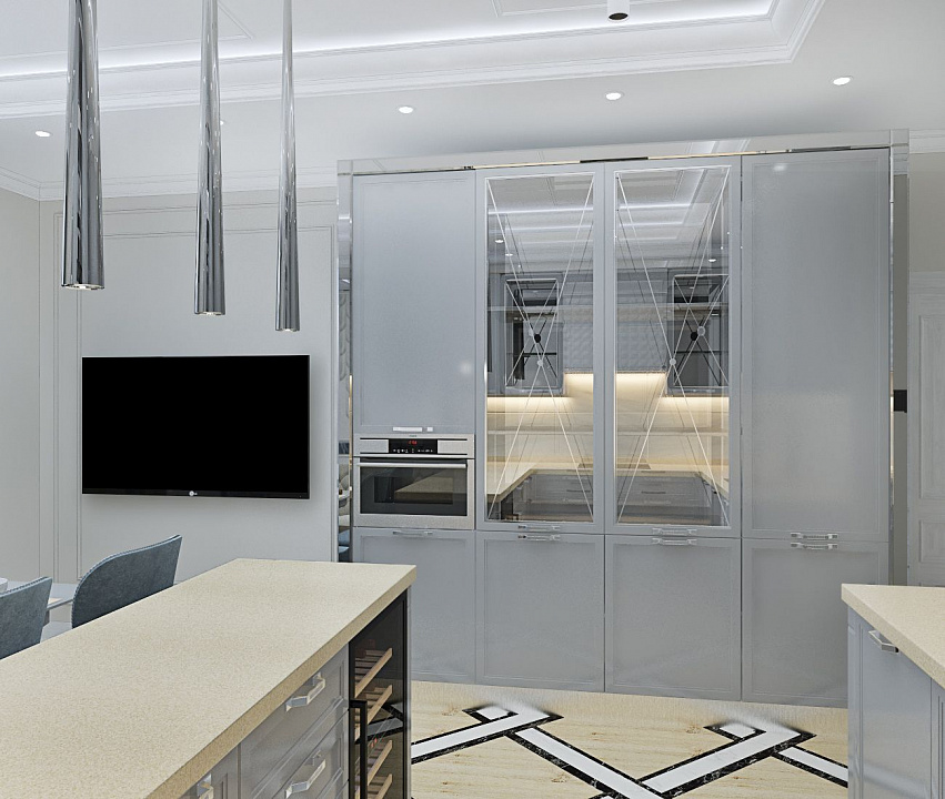 Кухня PLATINO mobili Deco 3D
